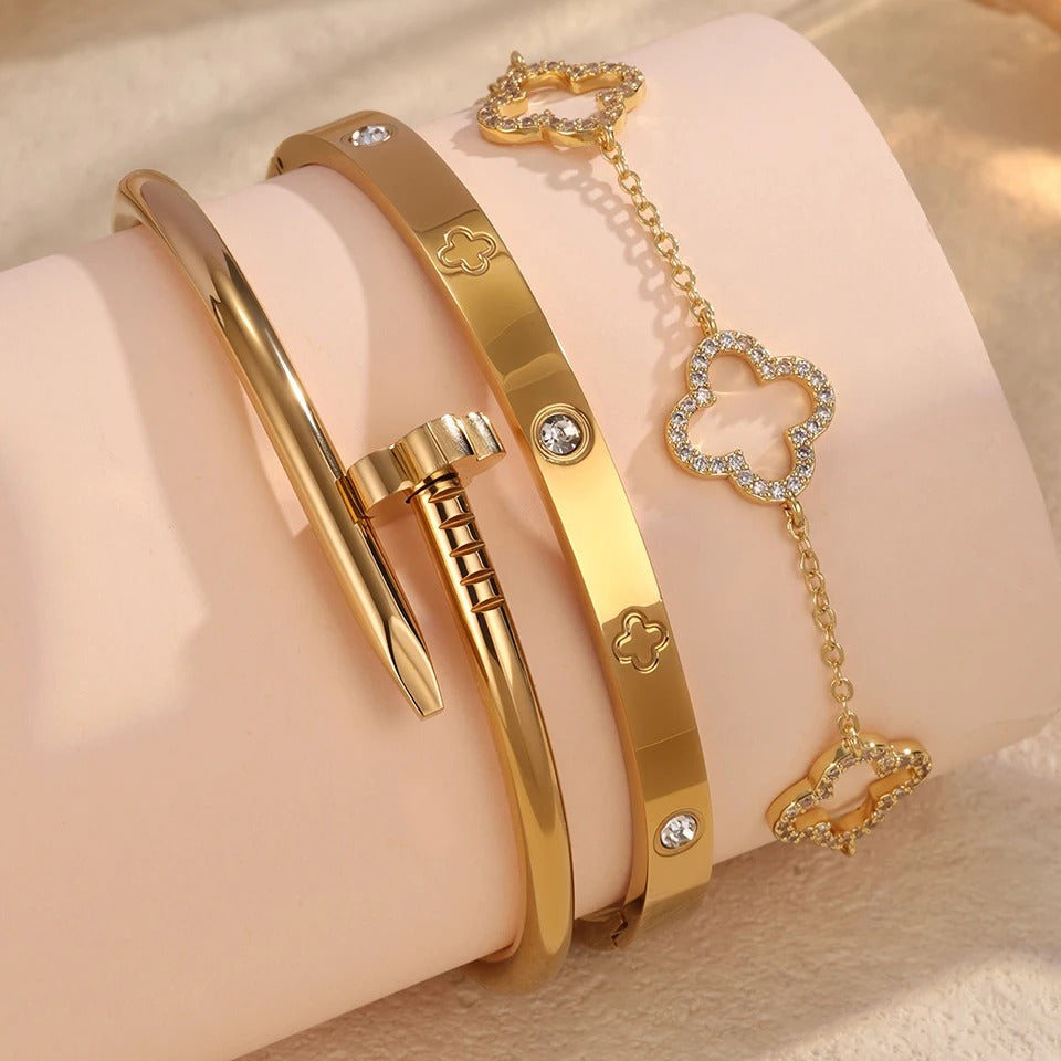 Élise Golden Luxe Armbandset
