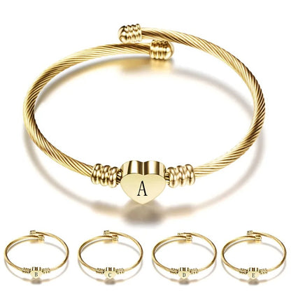Love Initial Armband