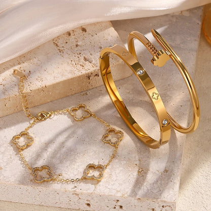 Élise Golden Luxe Armbandset