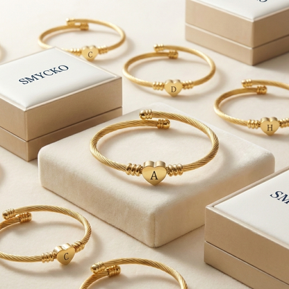 Love Initial Armband